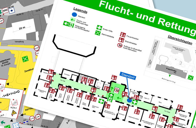 IB März erstellt Planwerke - von Feuerwehrplänen bis zu Fluchtplänen