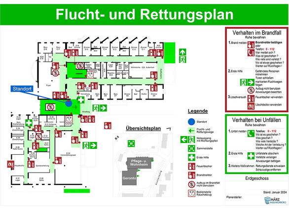 Flucht- u. Rettungsplan EG - IB März